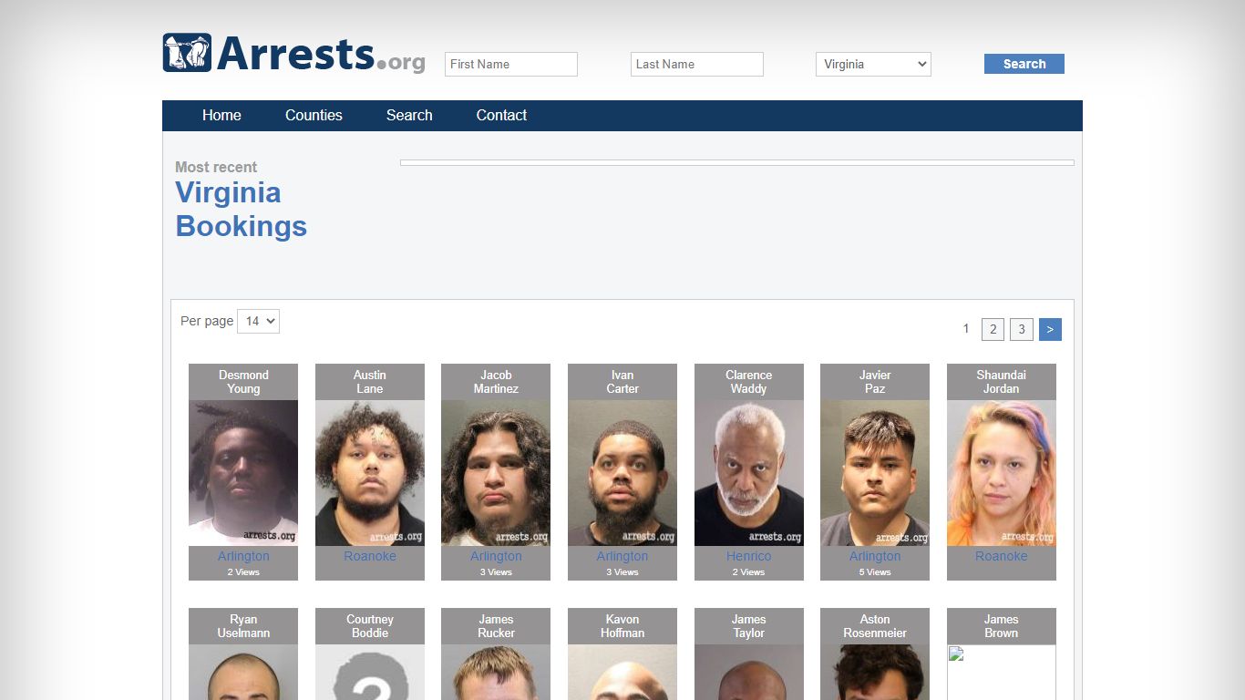 Virginia Arrests and Inmate Search